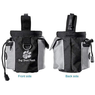 Hands-free treat pouch for training

