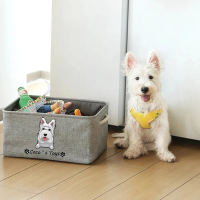 Personalized Pet Toy Basket