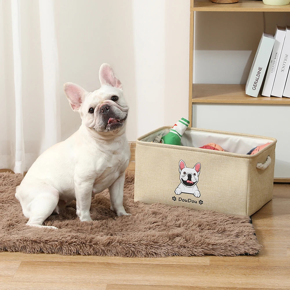 Personalized Pet Toy Basket