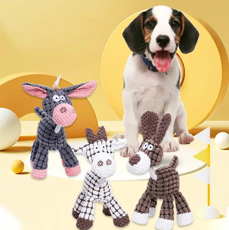 Durable rubber squeaky toy for dogs

